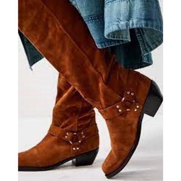 Free People Lockhart Harness Boots NEW! - Picture 1 of 11